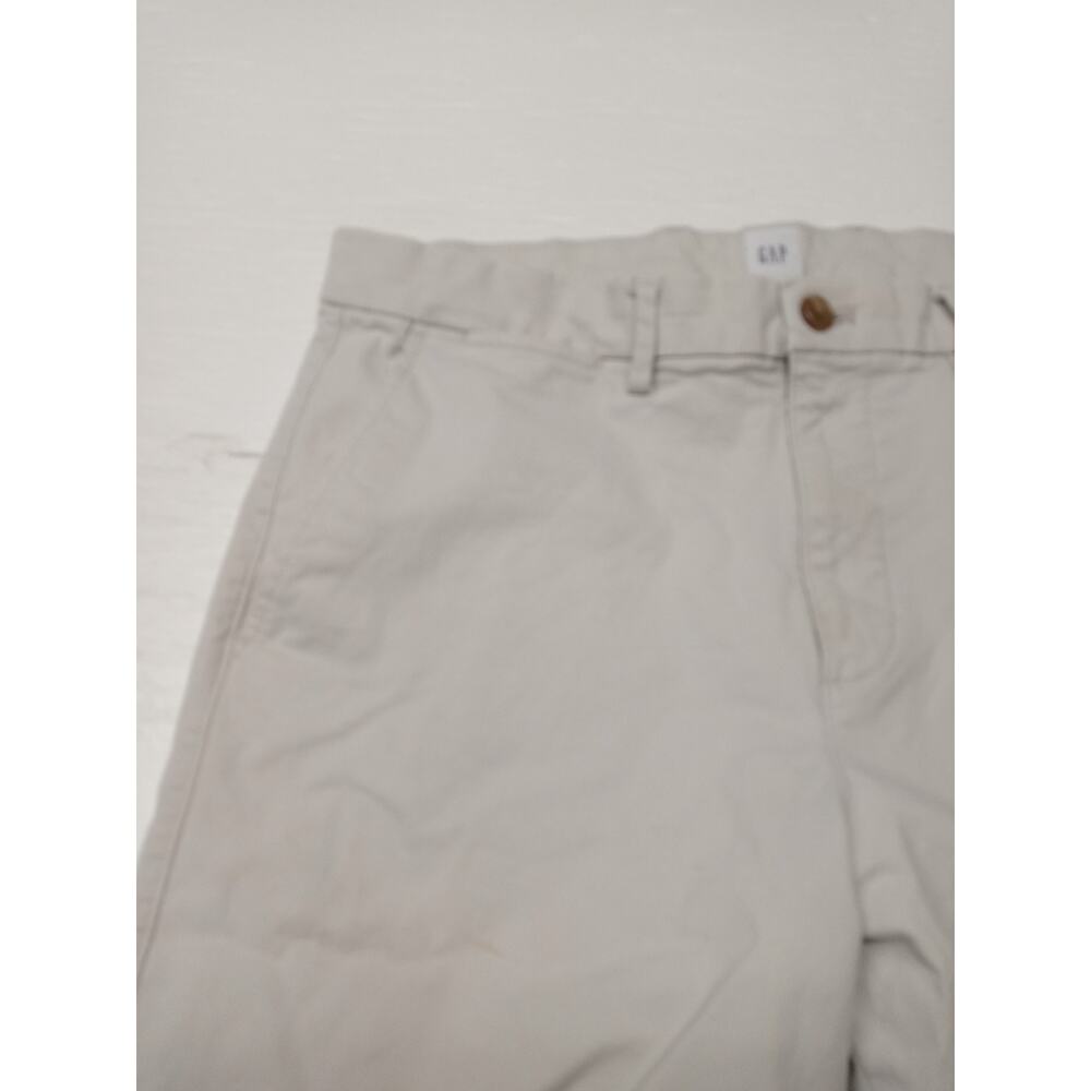 Gap 34x30 Essential Men's Khaki Straight Taper Pants Good Condition Clothing - Picture 7 of 10